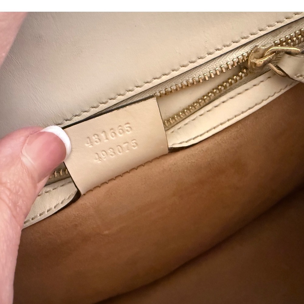 Gucci Sylvie Medium Floral Embroidered Leather Top Handle Bag | Box + Dust Bag - Picture 8 of 16